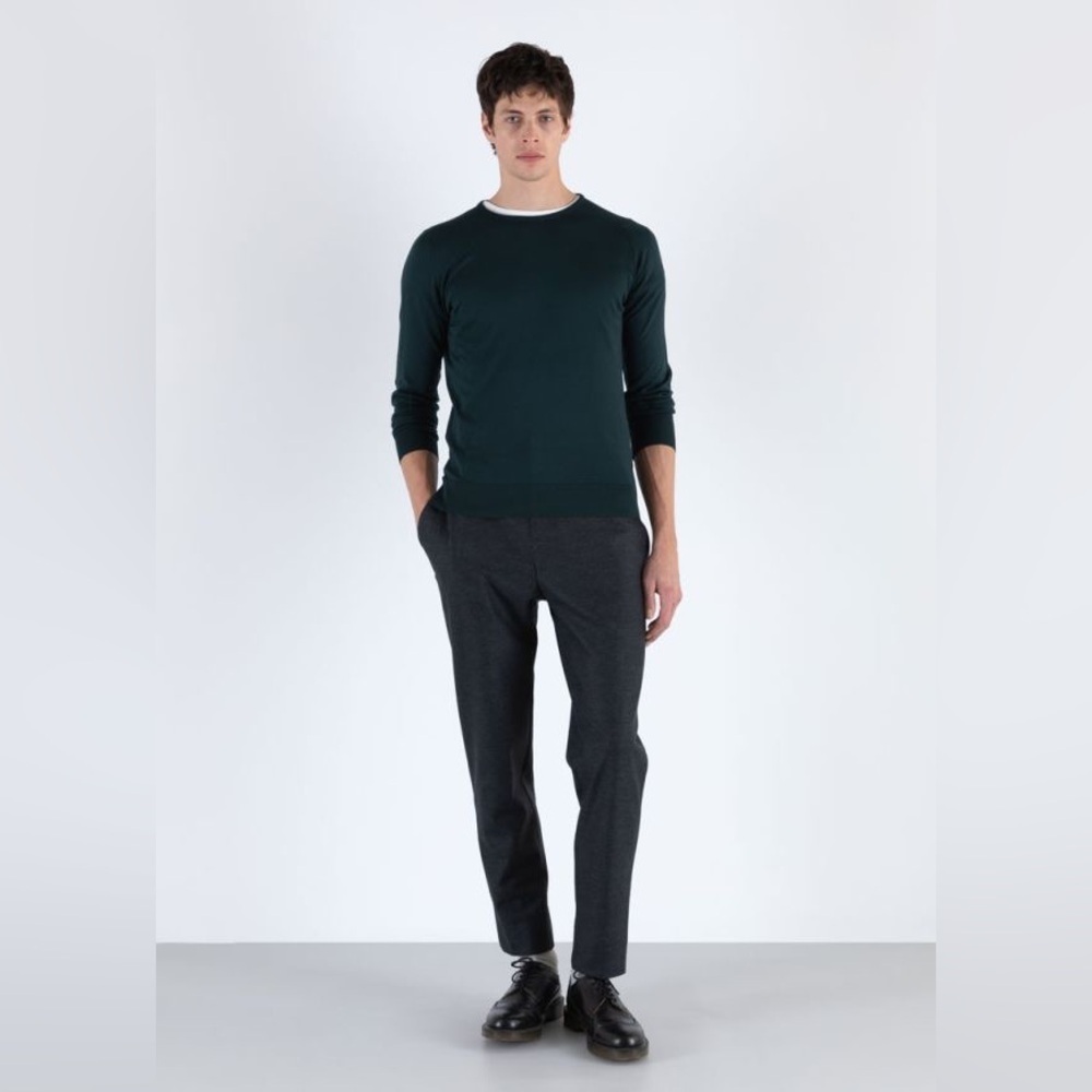 John Smedley Sweater Black Men’s Size M 100% Cotton Made In England